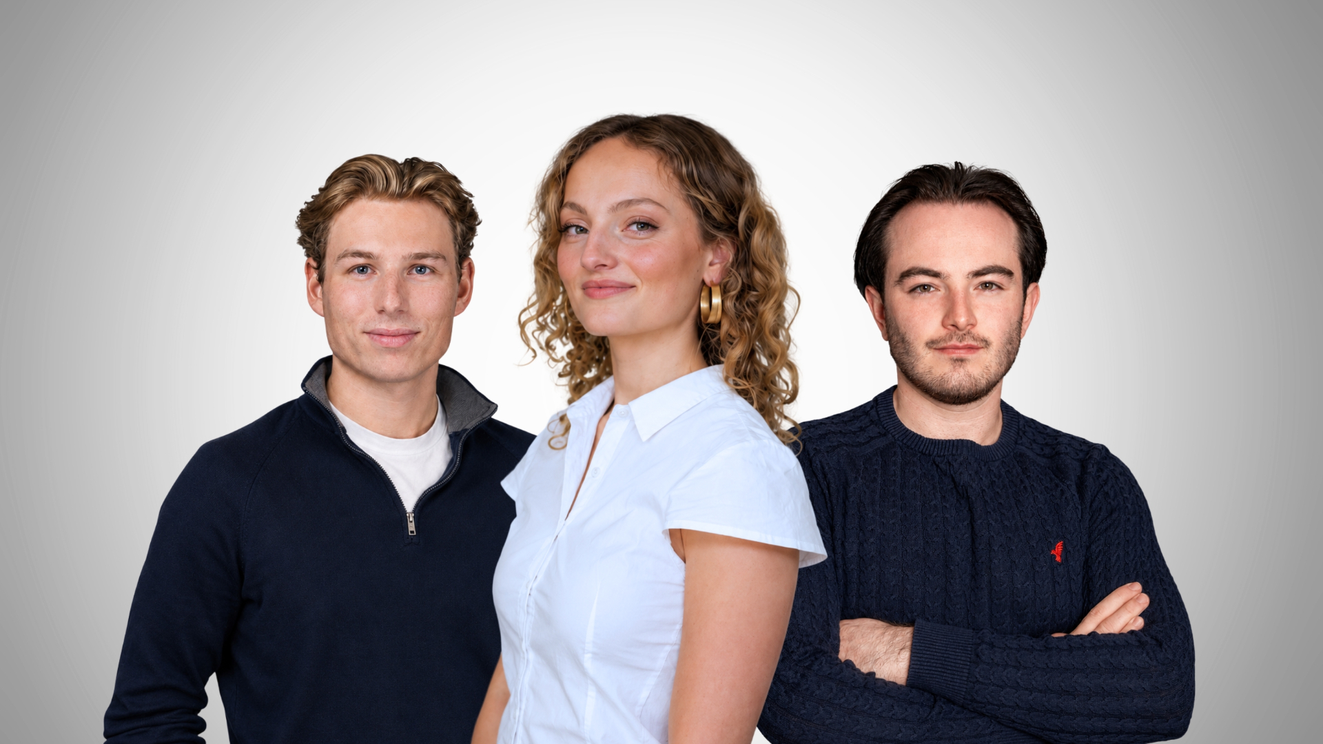 Eyan Limacher, Kyra Müller und Laurin Müller. Das Team von Now You Know